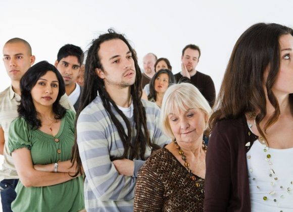 people angry waiting in line