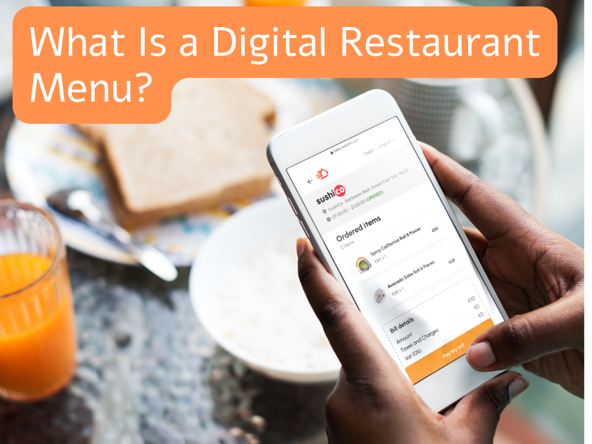 Digital restaurant menus