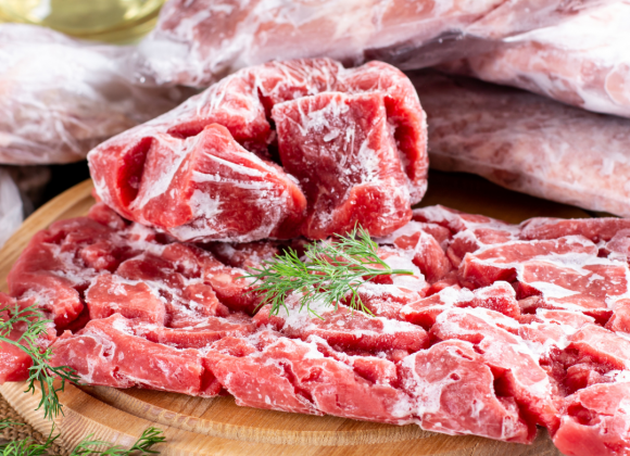 frozen meats from wild fork foods on a table