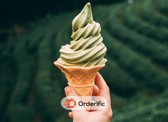 Ice cream shop logo
