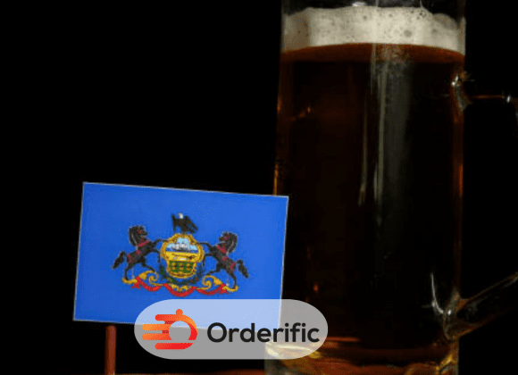 Bars Pennsylvania bayraklı bira