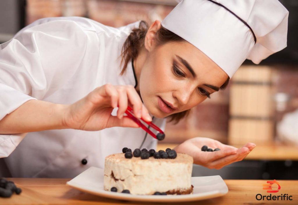 Pastry Chef Crafting Sweet Culinary Artistry